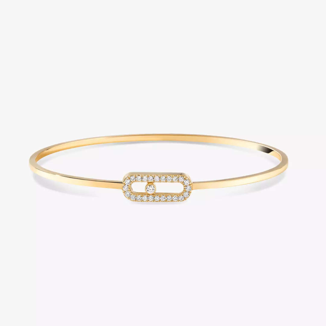 Move Uno Pavé Flex Diamond Bangle 18ct Gold
