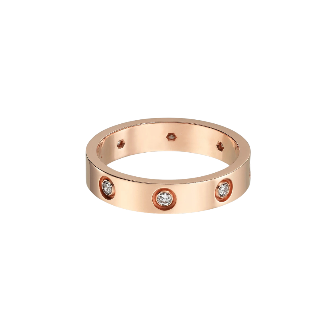 Cartier Love Ring Small 8 Diamonds 18ct Gold
