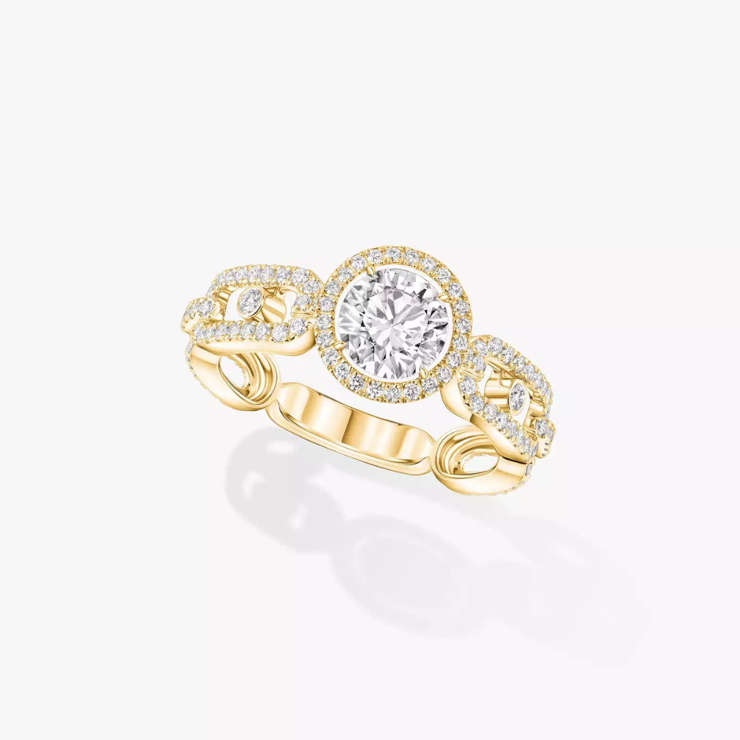 Move Link Solitaire 0.70ct Diamond Ring 18ct Gold