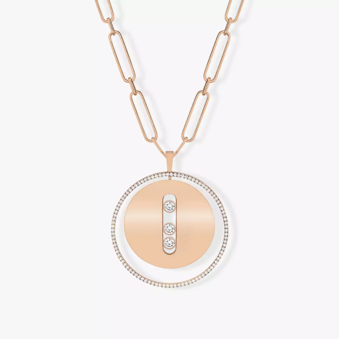 Lucky Move Long Diamond Necklace LM 18ct Gold