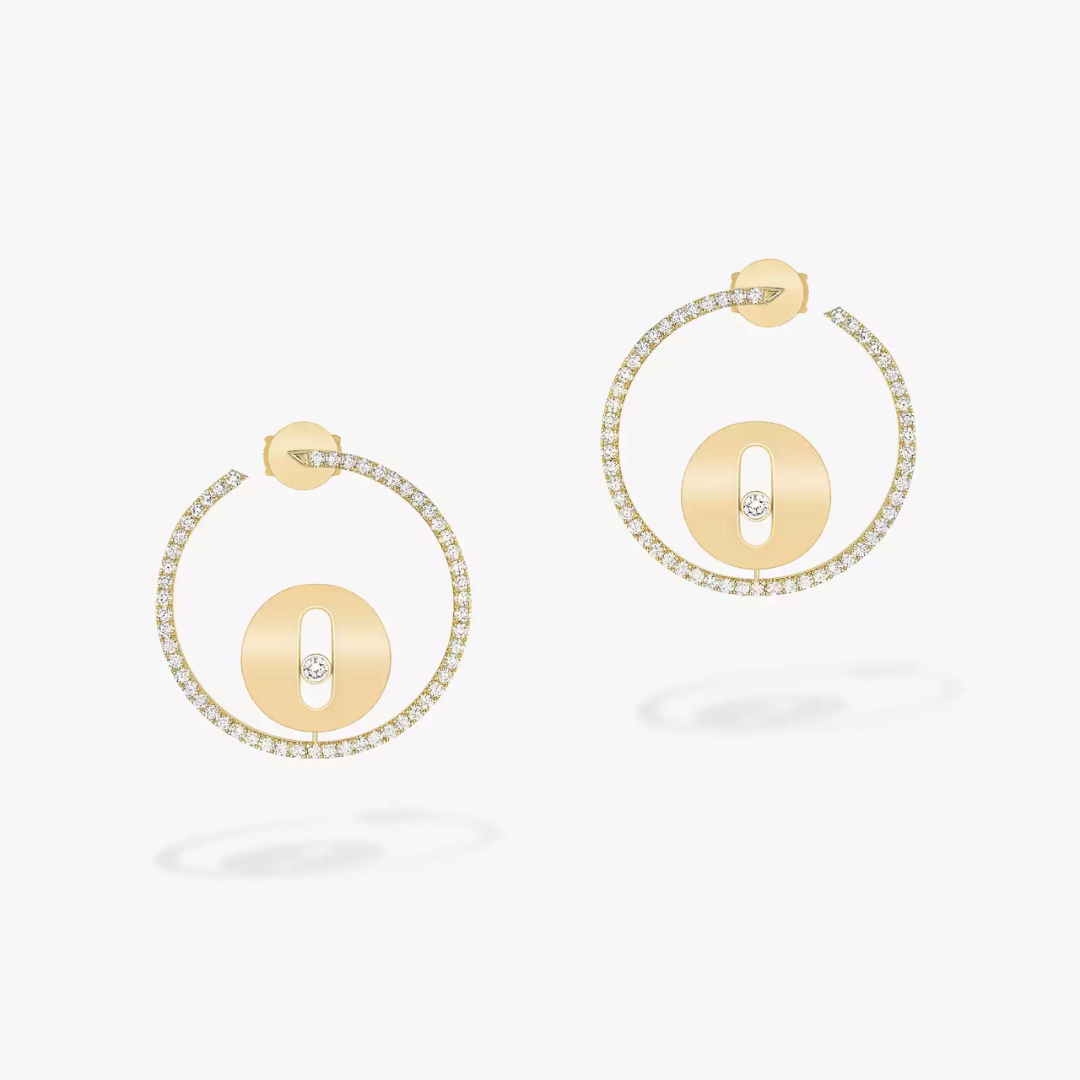 Créoles Lucky Move Small Diamond Earrings 18ct Gold