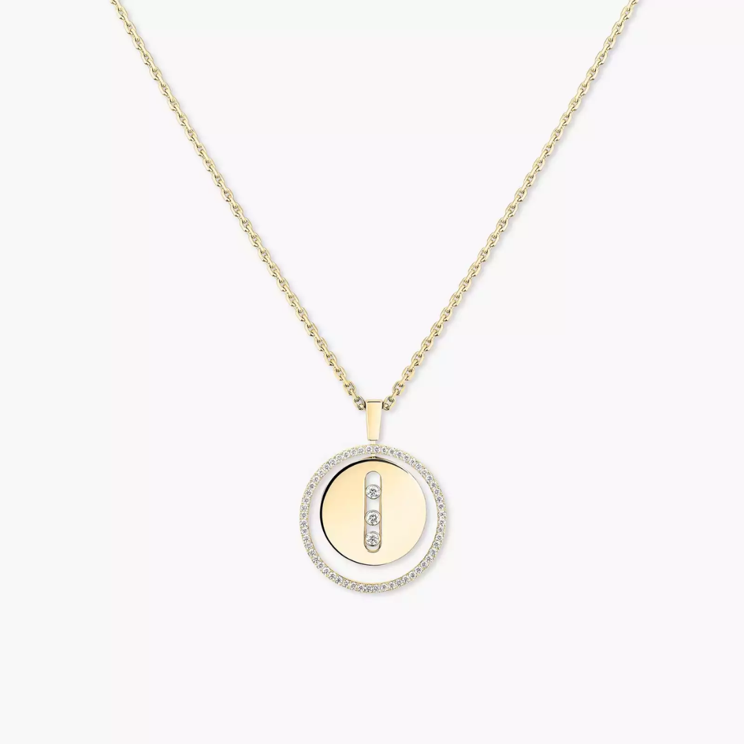 Lucky Move MM Diamond Necklace 18ct Gold