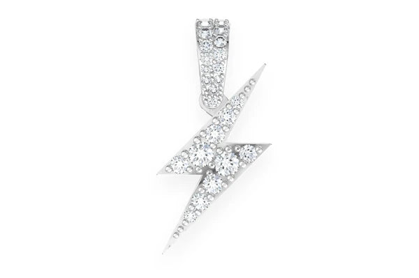 Erkals Jewellers Lightning Bolt Pendant 18K Gold Diamond 0.50ctw