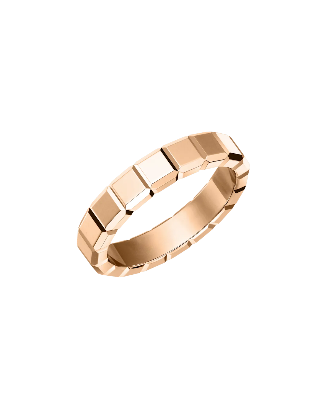 Ice Cube Ring 18ct Rose Gold