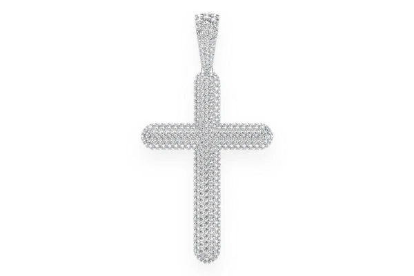 Erkals Jewellers Bubbly Cross Pendant 18K Gold Diamond 8.50ctw