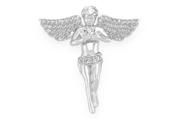 Erkals Jewellers Angel Pendant 18K Gold Diamond 0.33ctw
