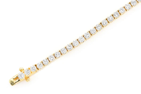 Erkals Jewellers 6pt Prong Set Diamond Tennis Bracelet 18K Gold 4.60ctw