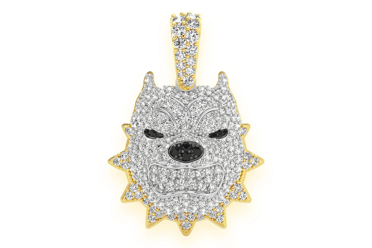 Erkals Jewellers Pitbull Pendant 18K Gold Diamond 1.25ctw