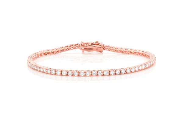 Erkals Jewellers 5pt Prong Set Diamond Tennis Bracelet 18K Gold 3.00ctw