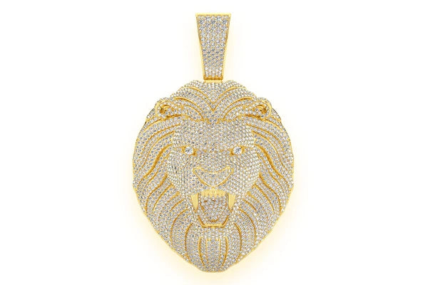 Erkals Jewellers Walking Lion Pendant 18K Gold Diamond 15.00ctw