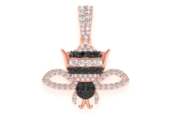 Erkals Jewellers Bumble Bee Pendant 18K Gold Diamond 0.50ctw