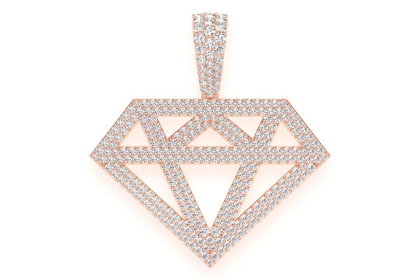Erkals Jewellers Diamond Stencil Pendant 18K Gold 2.50ctw