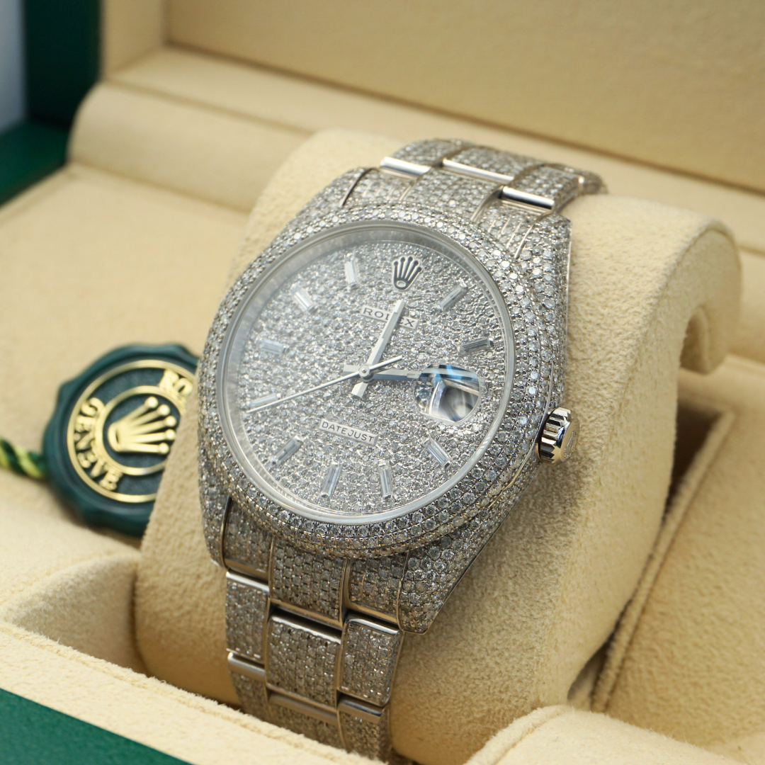 Rolex Datejust 41 126300 HoneyComb Diamond Baguette Dial