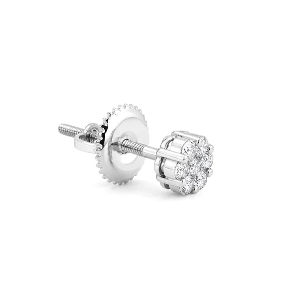 Erkals Jewellers Flower Stud Earrings 18K Gold 0.25ctw