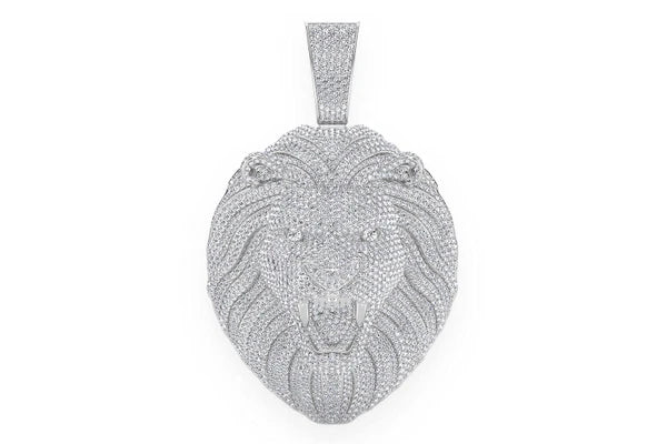 Erkals Jewellers Walking Lion Pendant 18K Gold Diamond 15.00ctw