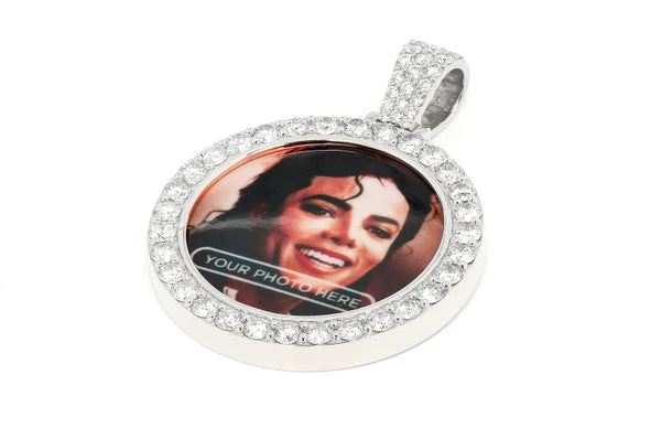Erkals Jewellers Picture Memory Pendant 18K Gold Diamond 2.75ctw