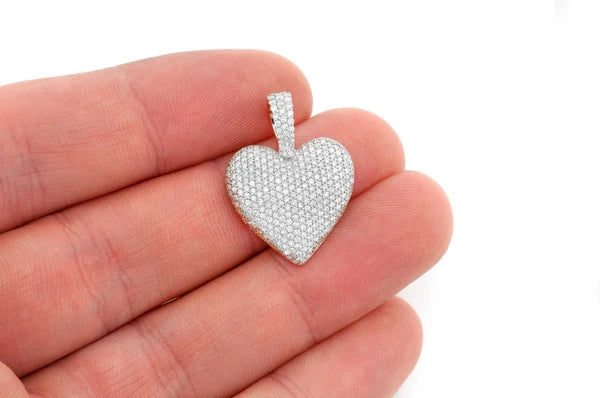 Erkals Jewellers Full Heart Pendant 18K Gold Diamond 1.25ctw
