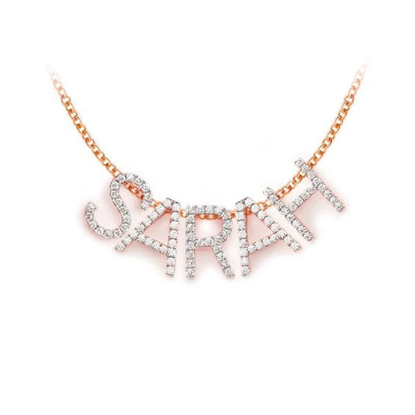 Erkals Jewellers Letters & Numbers Pendant 18K Gold Diamond 0.10ctw