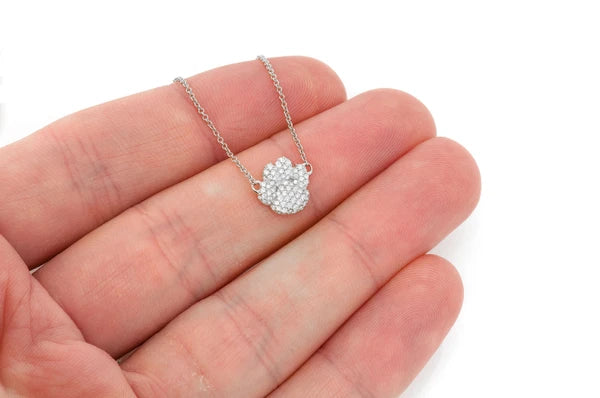Erkals Jewellers Bubbly Dog Paw Pendant 18K Gold Diamond 0.35ctw
