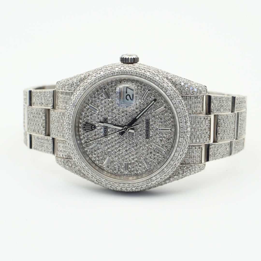 Rolex Datejust 41 126300 HoneyComb Diamond Baguette Dial 2024