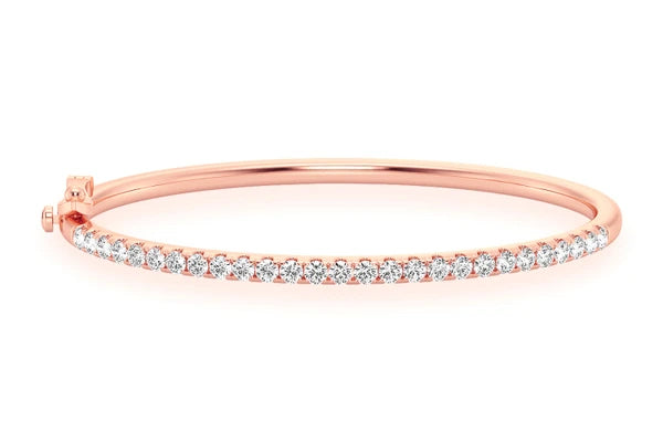 Erkals Jewellers 5pt Scallop Diamond Bangle 18K Gold 1.00ctw