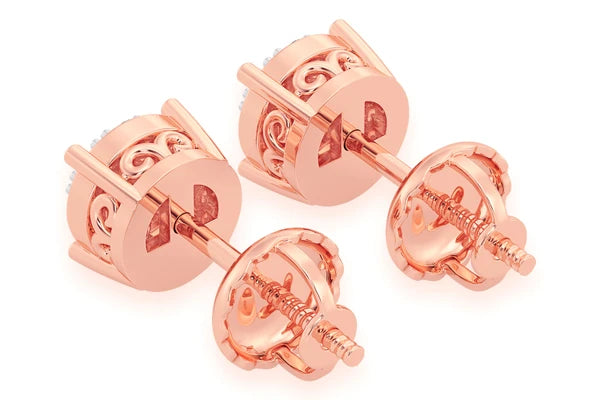 Erkals Jewellers Mosaic Stud Earrings 18K Gold 0.25ctw