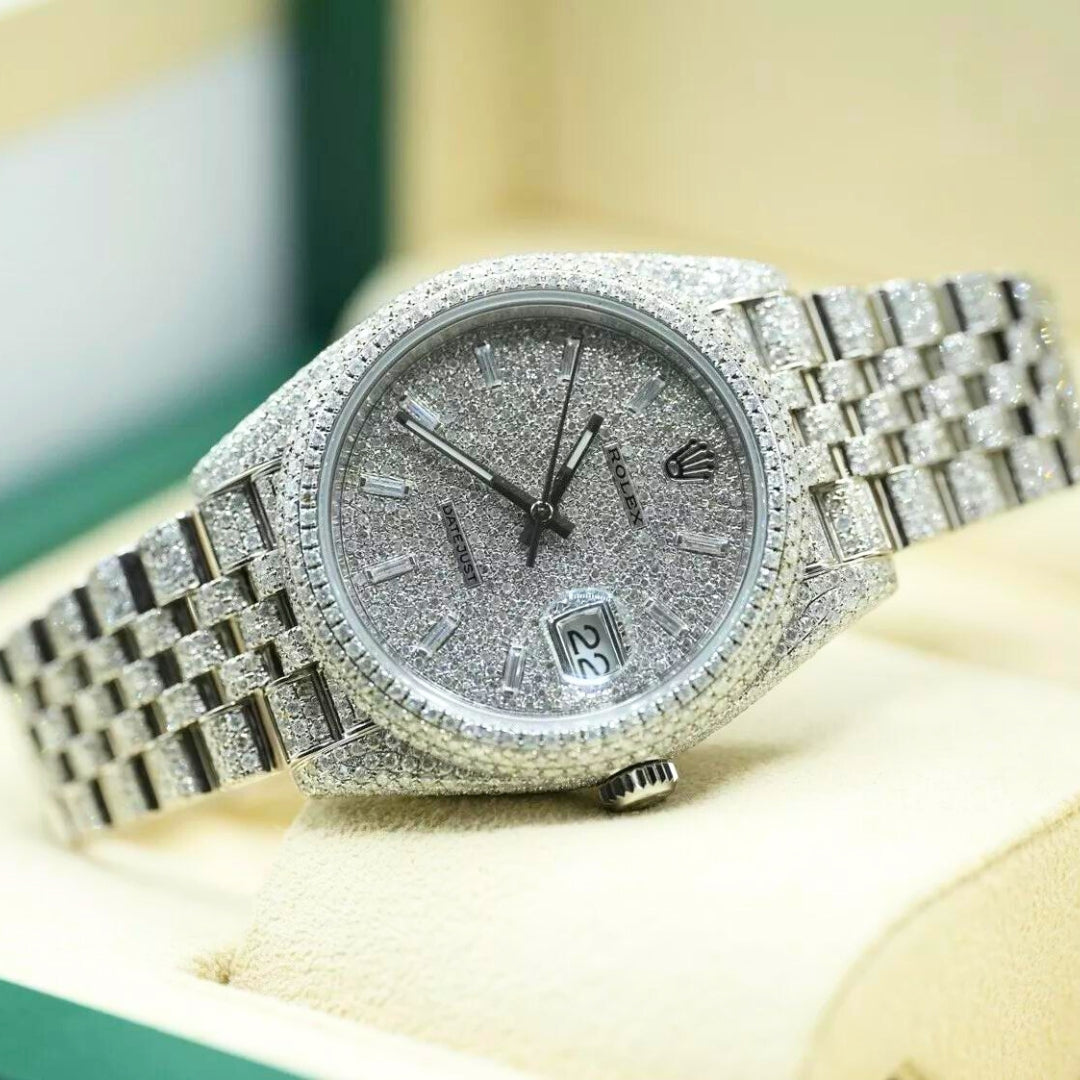Rolex Datejust 41 126300 HoneyComb Diamond Baguette Dial Jubilee 2024