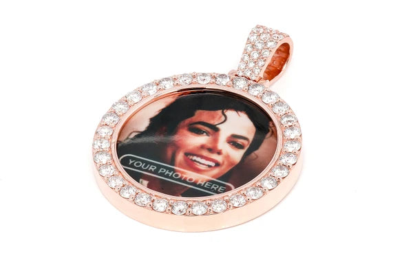 Erkals Jewellers Picture Memory Pendant 18K Gold Diamond 2.75ctw