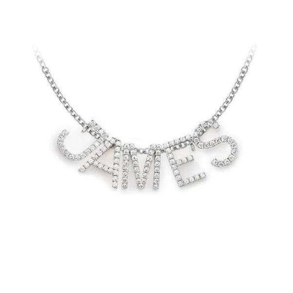 Erkals Jewellers Letters & Numbers Pendant 18K Gold Diamond 0.10ctw