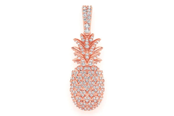 Erkals Jewellers Pineapple Diamond Pendant 18K Gold 0.60ctw