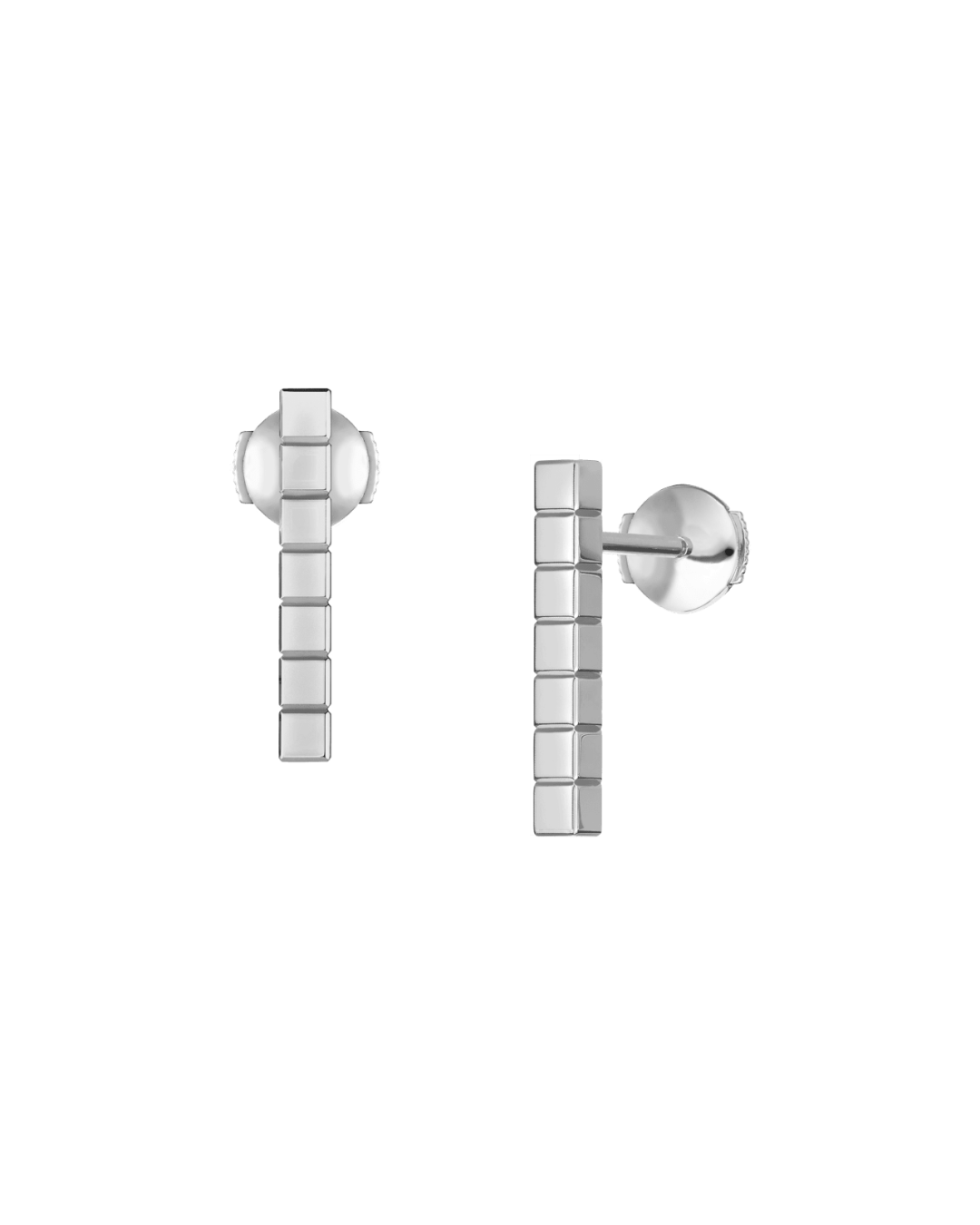 Ice Cube Earrings 18ct White Gold