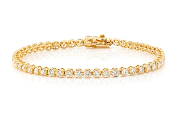 Erkals Jewellers 10pt Crown Set Diamond Bracelet 18K Gold 4.50ctw