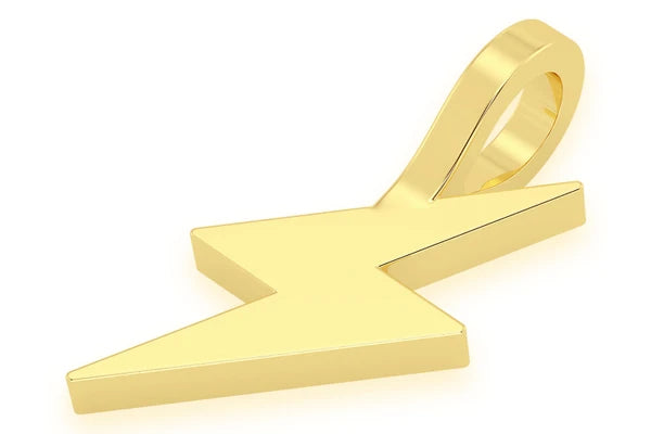 Erkals Jewellers Mini Lightning Bolt Emoji Pendant 18K Gold
