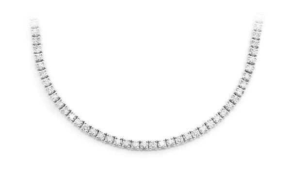 Erkals Jewellers 3pt Prong Set Diamond Tennis Necklace 18K Gold 6.50ctw