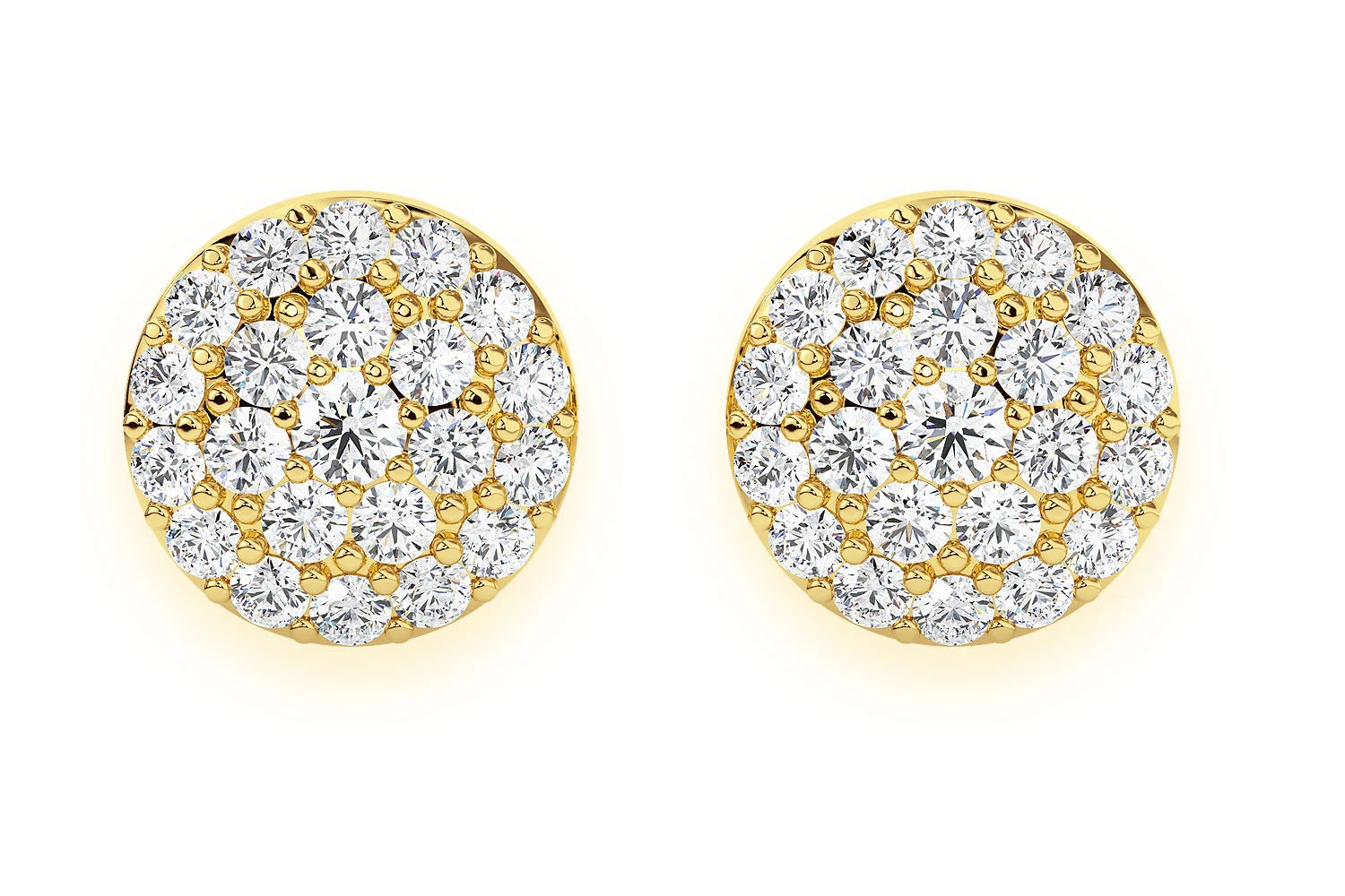 Erkals Jewellers Mini Dot Stud Earrings 18K Gold 0.15ctw