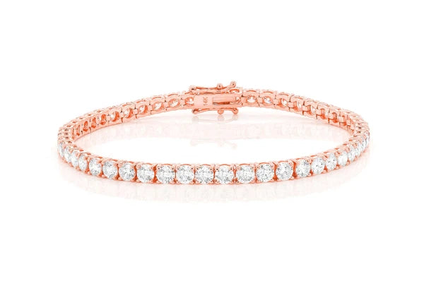 Erkals Jewellers 20pt Prong Set Diamond Tennis Bracelet 18K Gold 10.50ctw