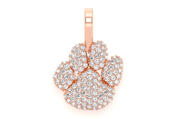 Erkals Jewellers Dog Paw Pendant 18K Gold Diamond 0.45ctw