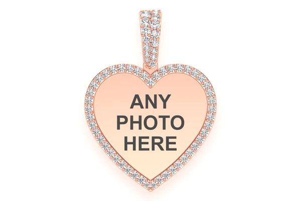Erkals Jewellers Heart Picture Pendant 18K Gold Diamond 0.40ctw