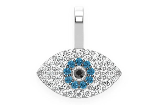 Erkals Jewellers Evil Eye Pendant 18K Gold Diamond 0.20ctw