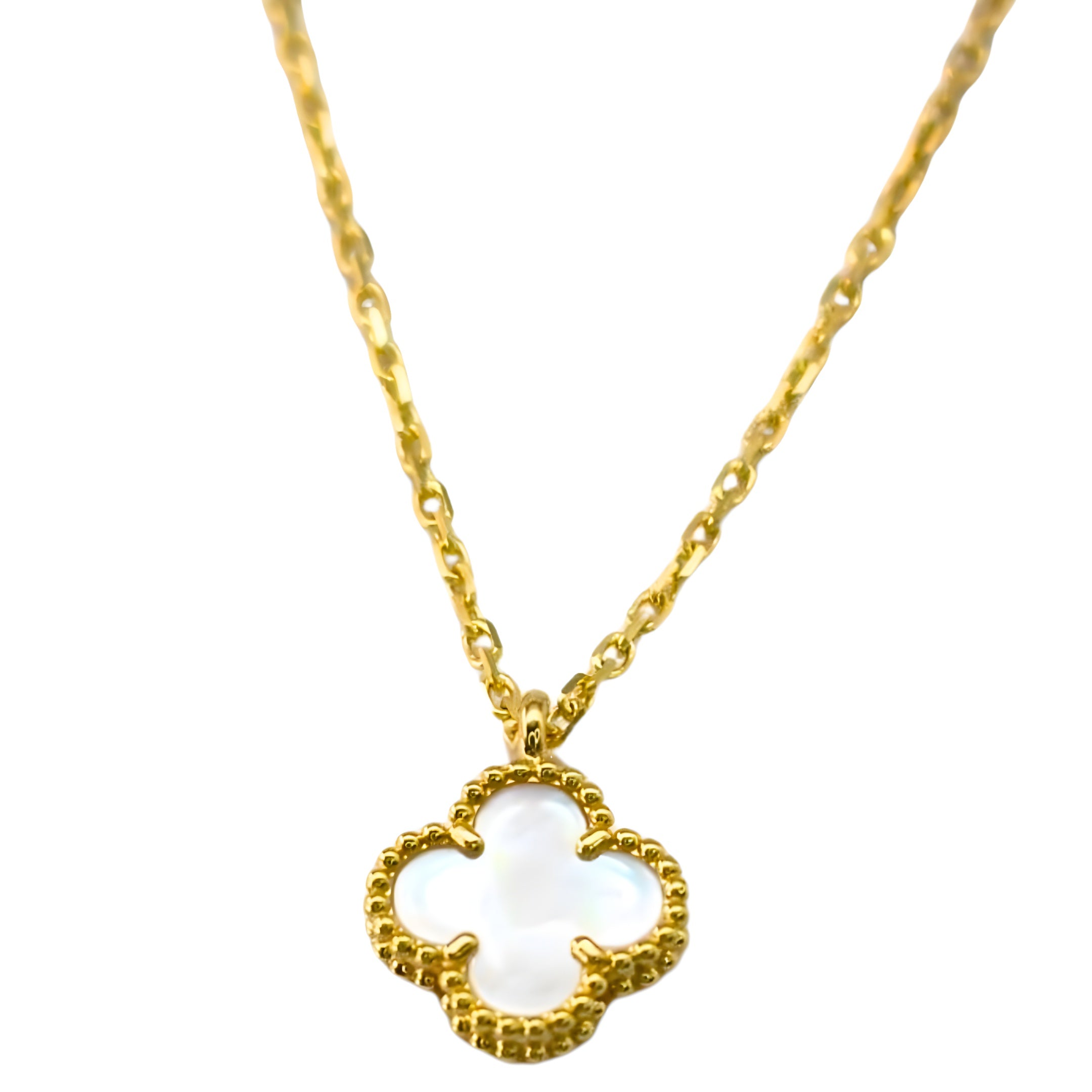 Van Cleef & Arpels Sweet Alhambra Pendant Mother-Of-Pearl 18K Yellow Gold