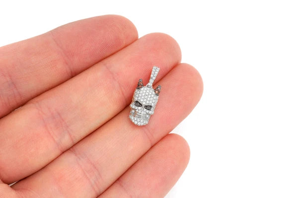 Erkals Jewellers Horned Skull Pendant 18K Gold Diamond 0.65ctw