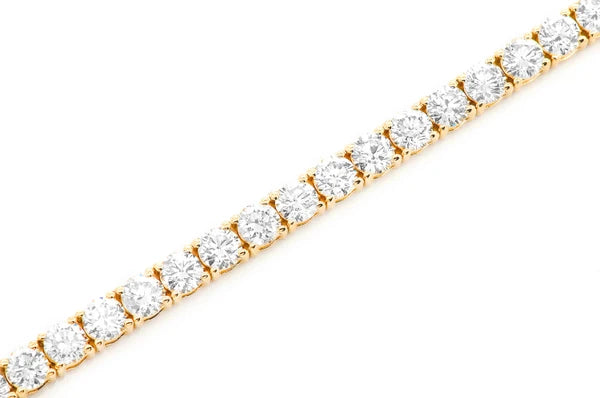 Erkals Jewellers 20pt Prong Set Diamond Tennis Bracelet 18K Gold 10.50ctw