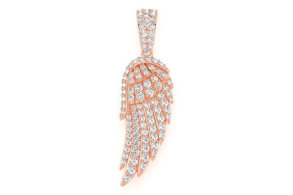 Erkals Jewellers Angel Wing Pendant 18K Gold Diamond 0.85ctw