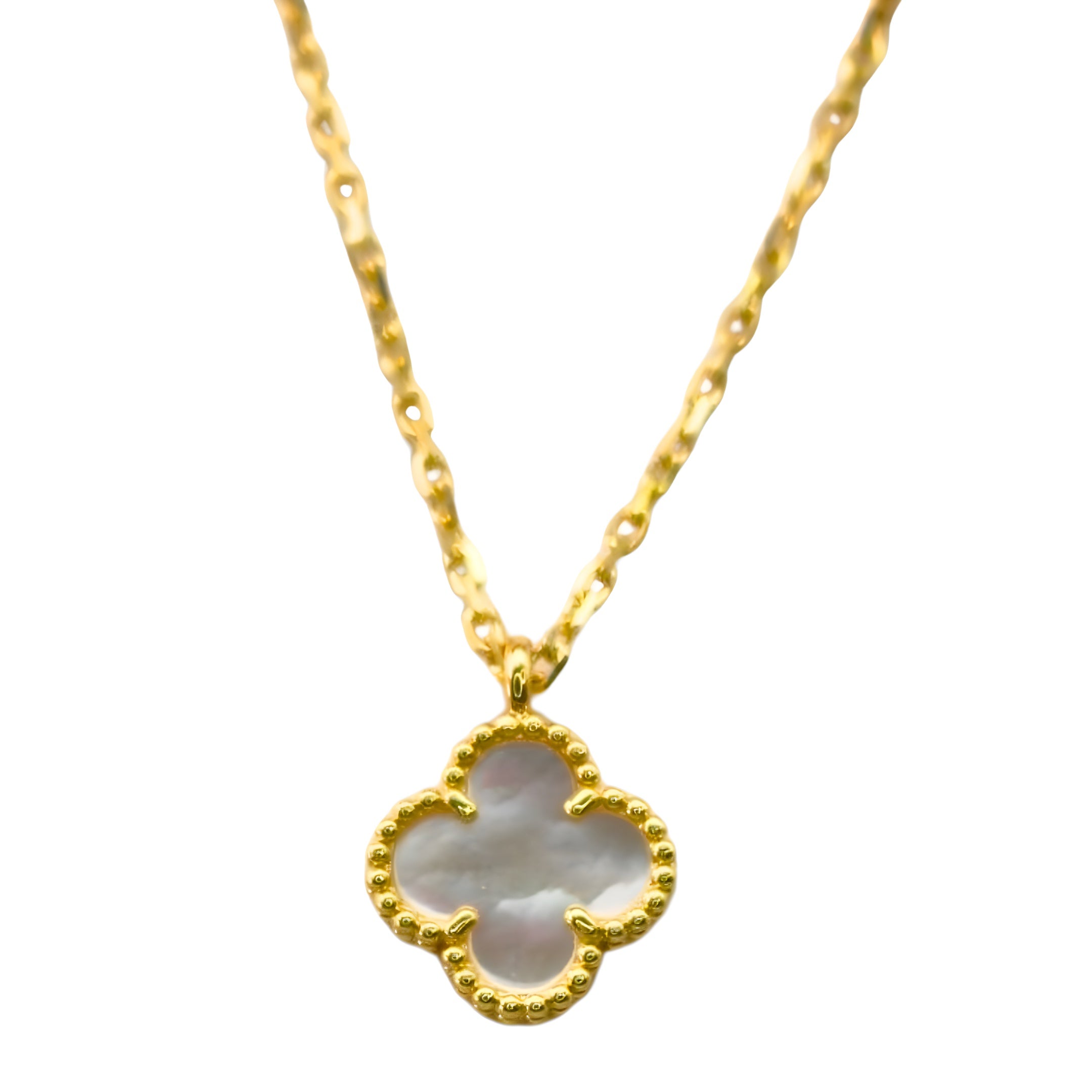 Van Cleef & Arpels Sweet Alhambra Pendant Mother-Of-Pearl 18K Yellow Gold