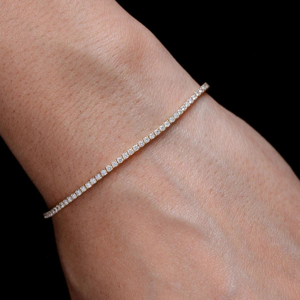 Erkals Jewellers 2pt Prong Set Diamond Tennis Bracelet 18K Gold 1.50ctw