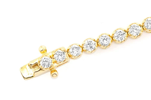 Erkals Jewellers 10pt Crown Set Diamond Bracelet 18K Gold 4.50ctw
