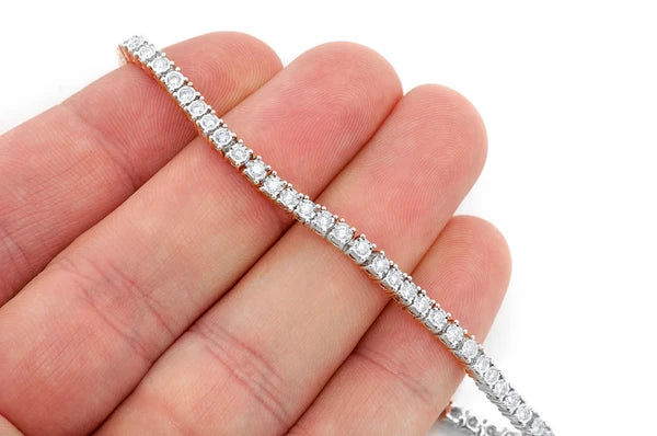 Erkals Jewellers 2pt Miracle Set Diamond Tennis Bracelet 18K Gold 1.25ctw