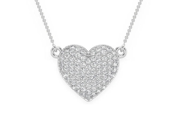 Erkals Jewellers Bubbly Heart Pendant 18K Gold Diamond 0.25ctw