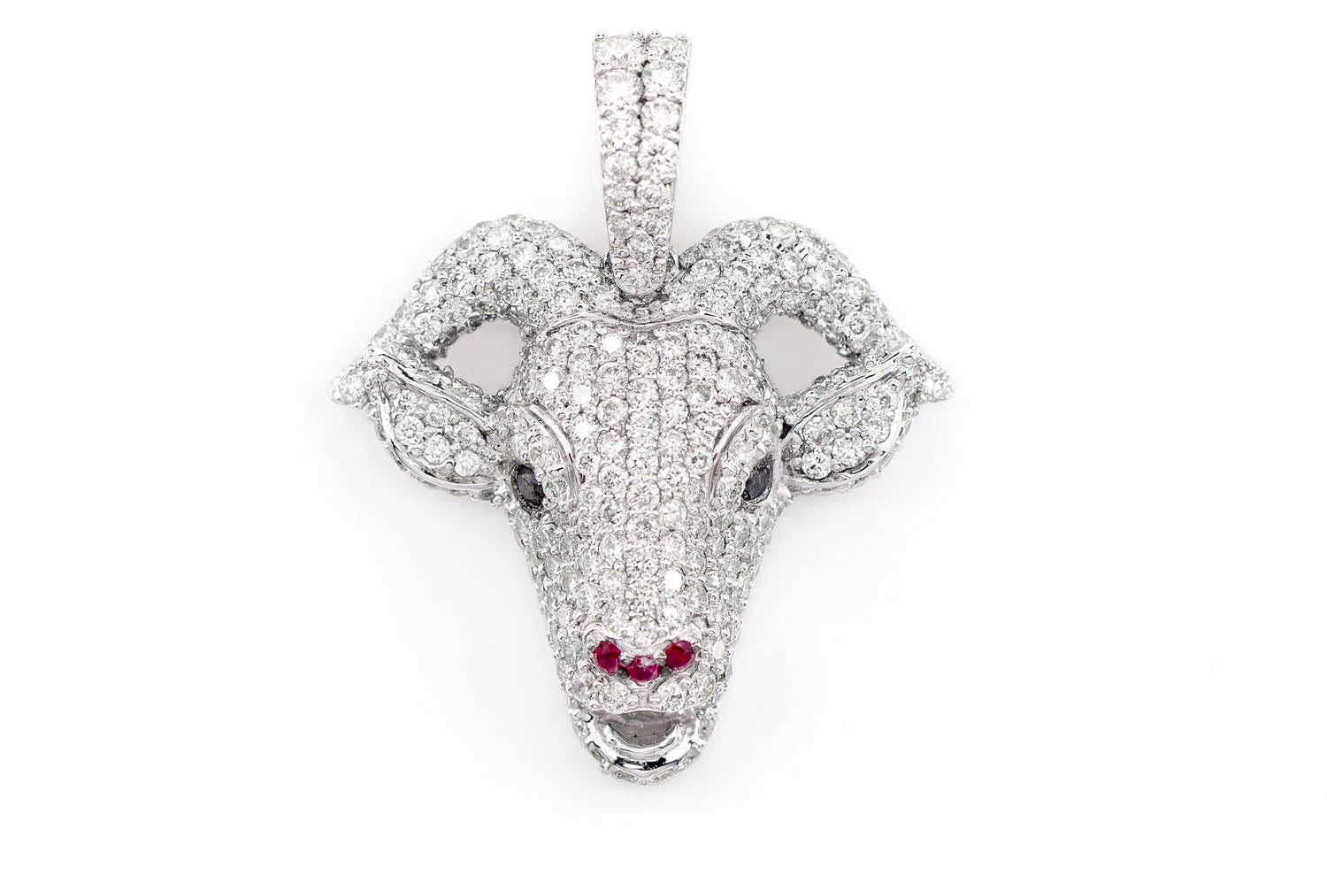 Erkals Jewellers Goat Pendant 18K Gold Diamond 1.25ctw