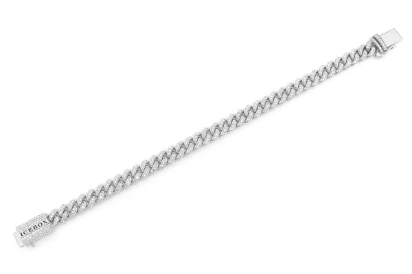 Erkals Jewellers 8mm Miami Cuban Diamond Bracelet 18K Gold 4.00ctw